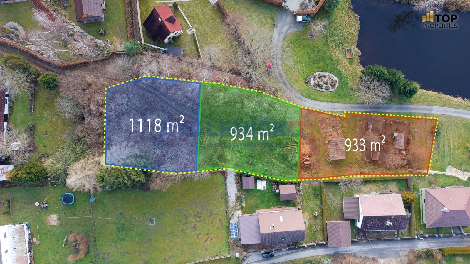 Prodej stavebního pozemku 900m2, Lomy u Člunku, Če