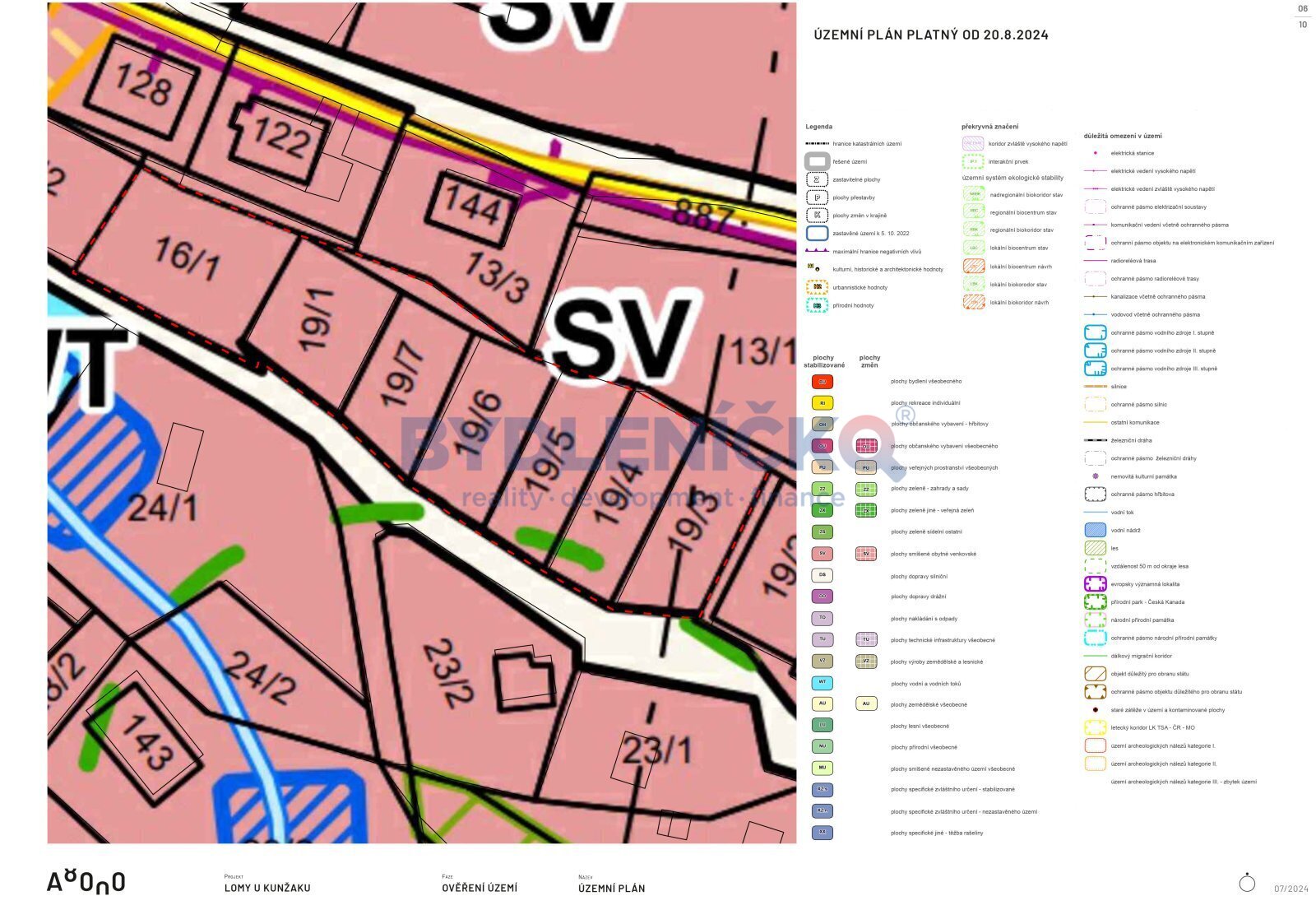 Prodej stavebního pozemku 900m2, Lomy u Člunku, Če