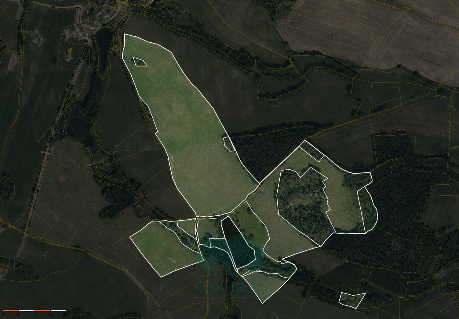 Soubor pozemku? na jihoza?pade? obce Rudoltice