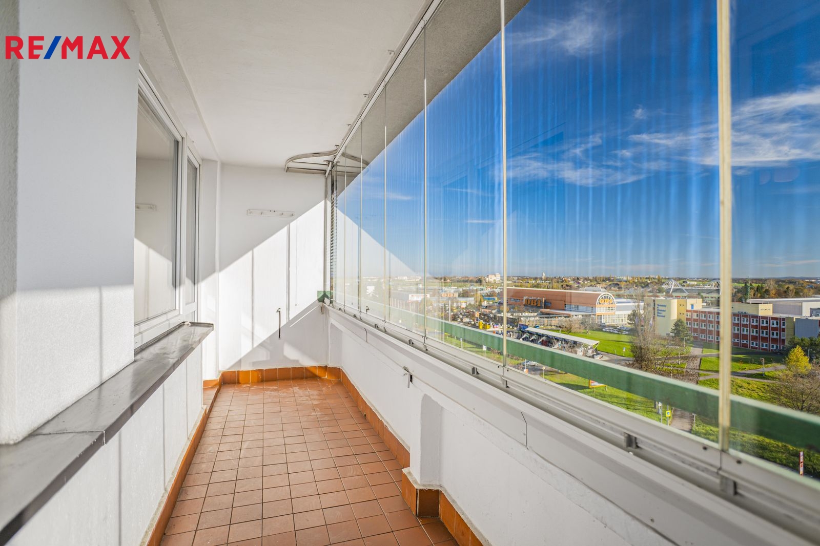 Zasklená lodžie bytu