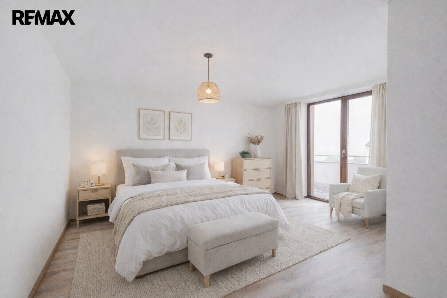 vizualizace hlavní ložnice