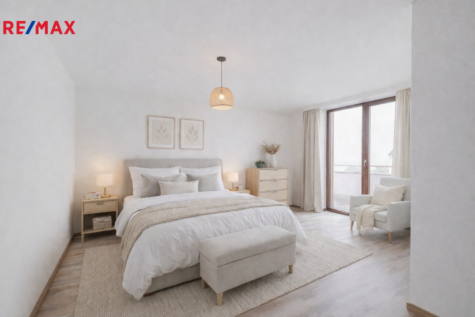 vizualizace hlavní ložnice