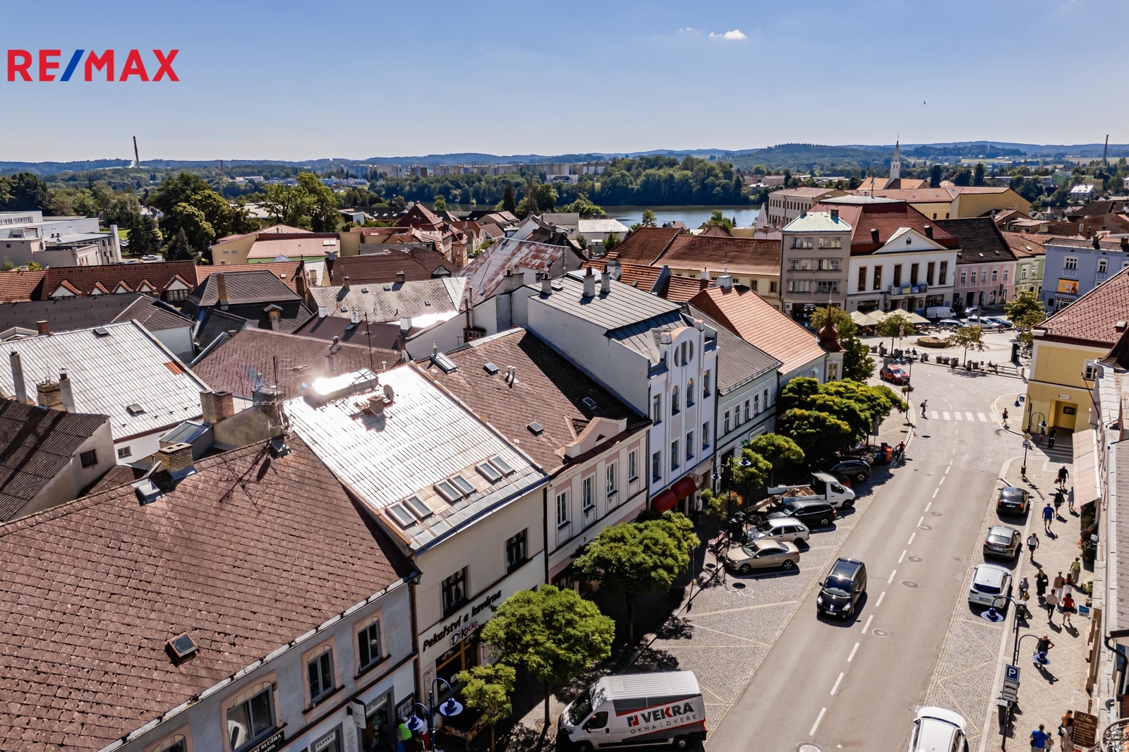 Klášterská ulice a centrum města