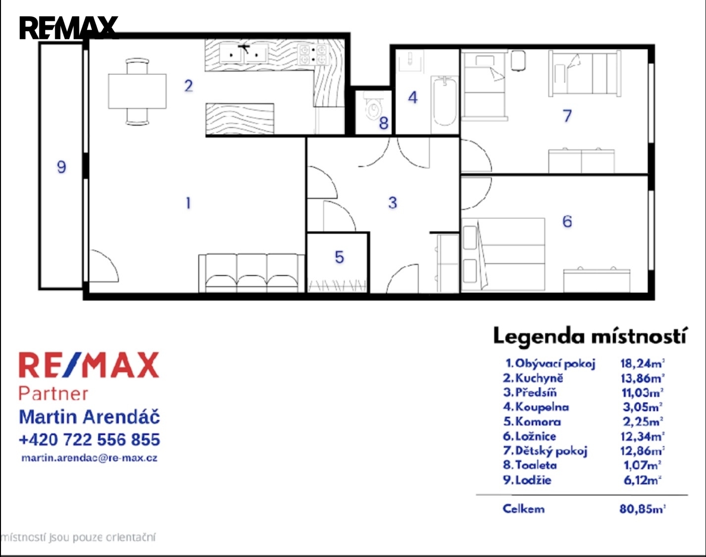 Obývací pokoj s jídelnou