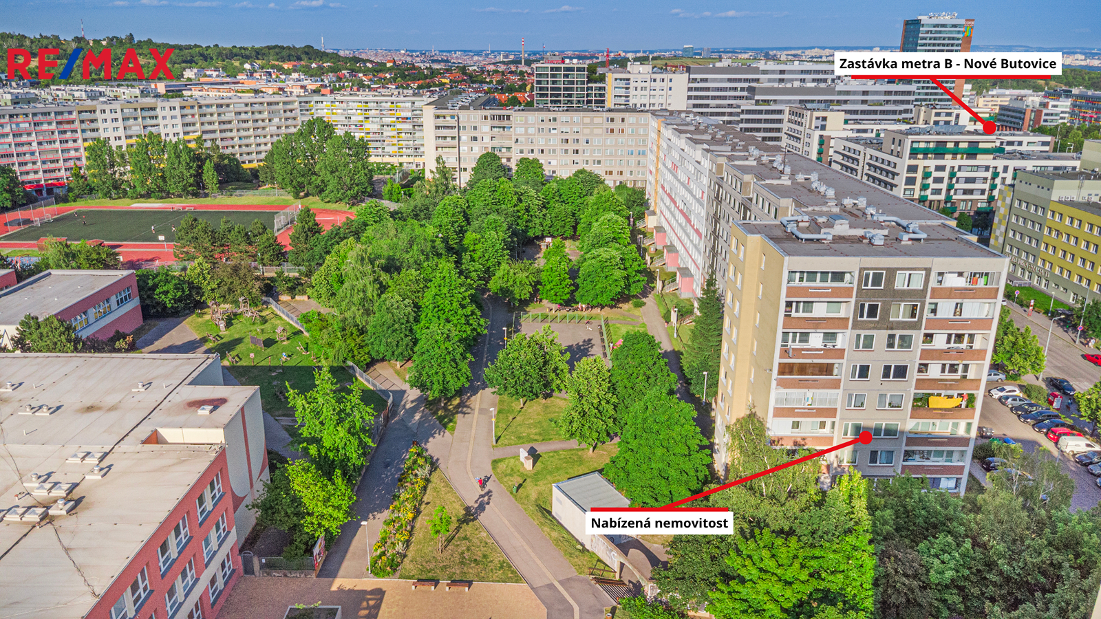 Pohled na dům a lokalitu