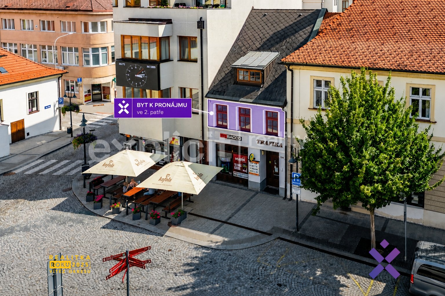 Pronájem bytu 2+kk 80 m&sup2; - Masarykovo náměstí, Uherský Brod-HDR-znaceni1