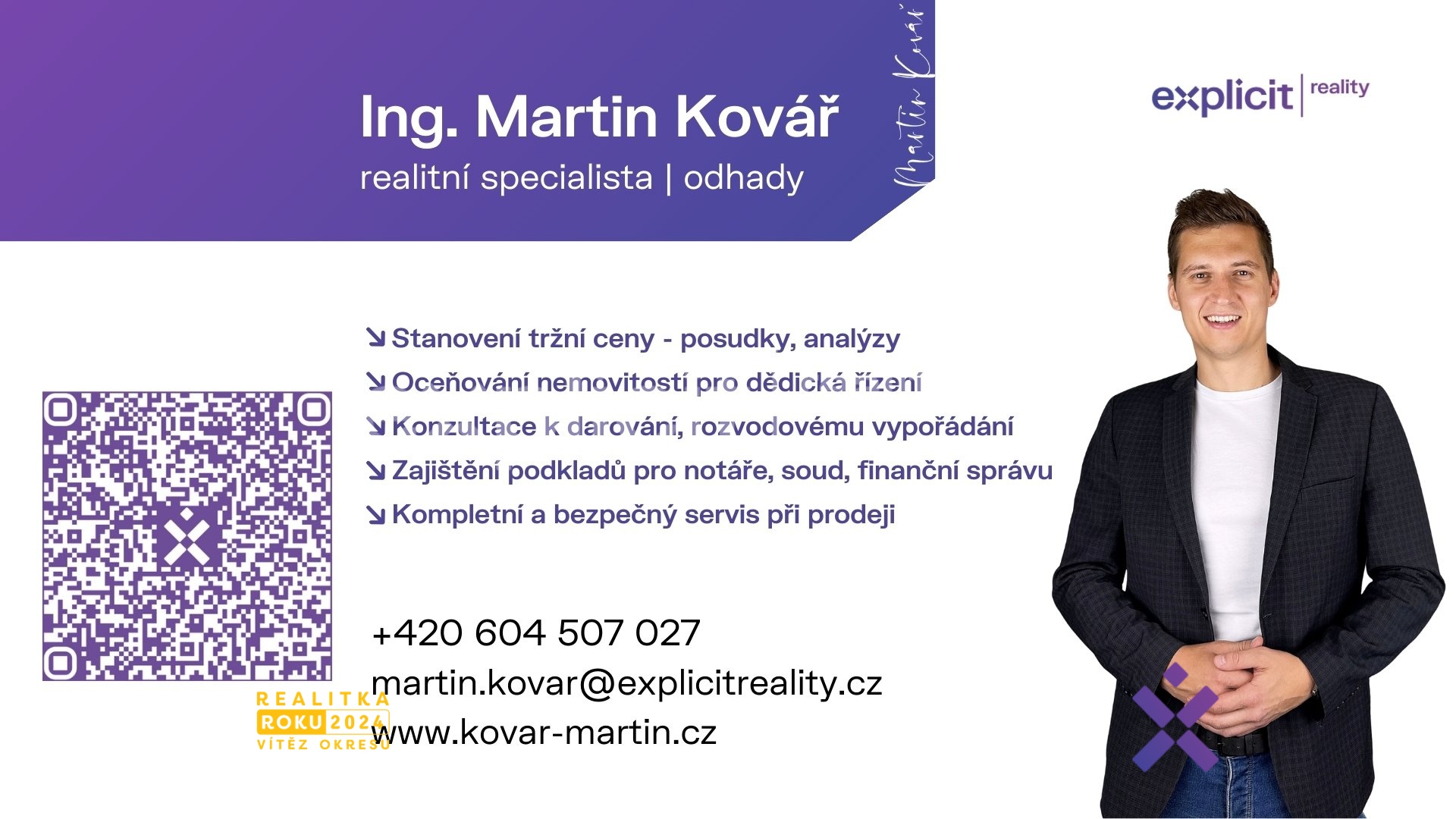 Závěrečná vizitka - martin kovář makléř
