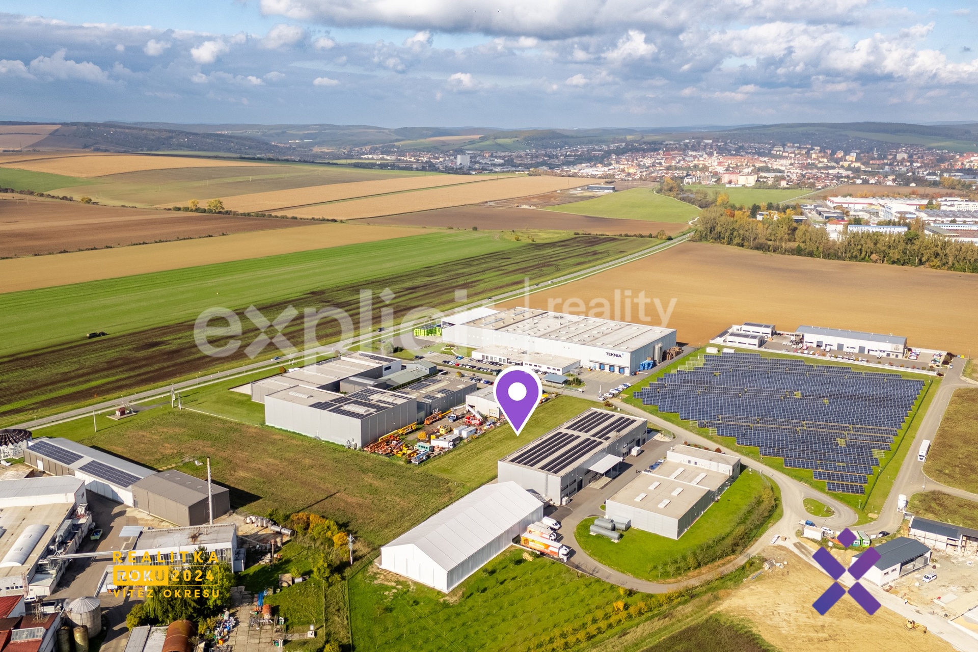 Prodej komerčního pozemku 3 525 m², Nivnice-H