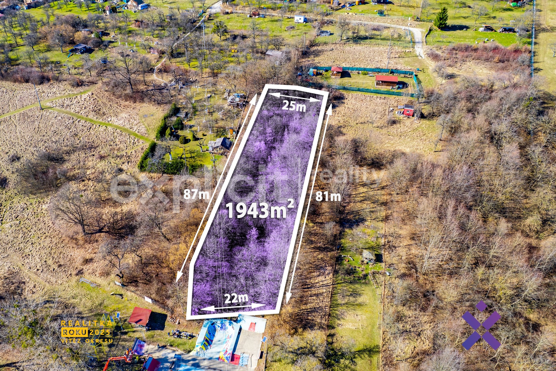 Prodej pozemku 1 943 m&sup2;, Bojkovice