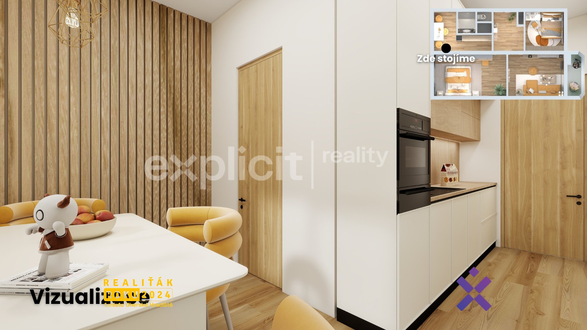 Prodej byt 3+1, 77 m² – Bojkovice, okres Uher