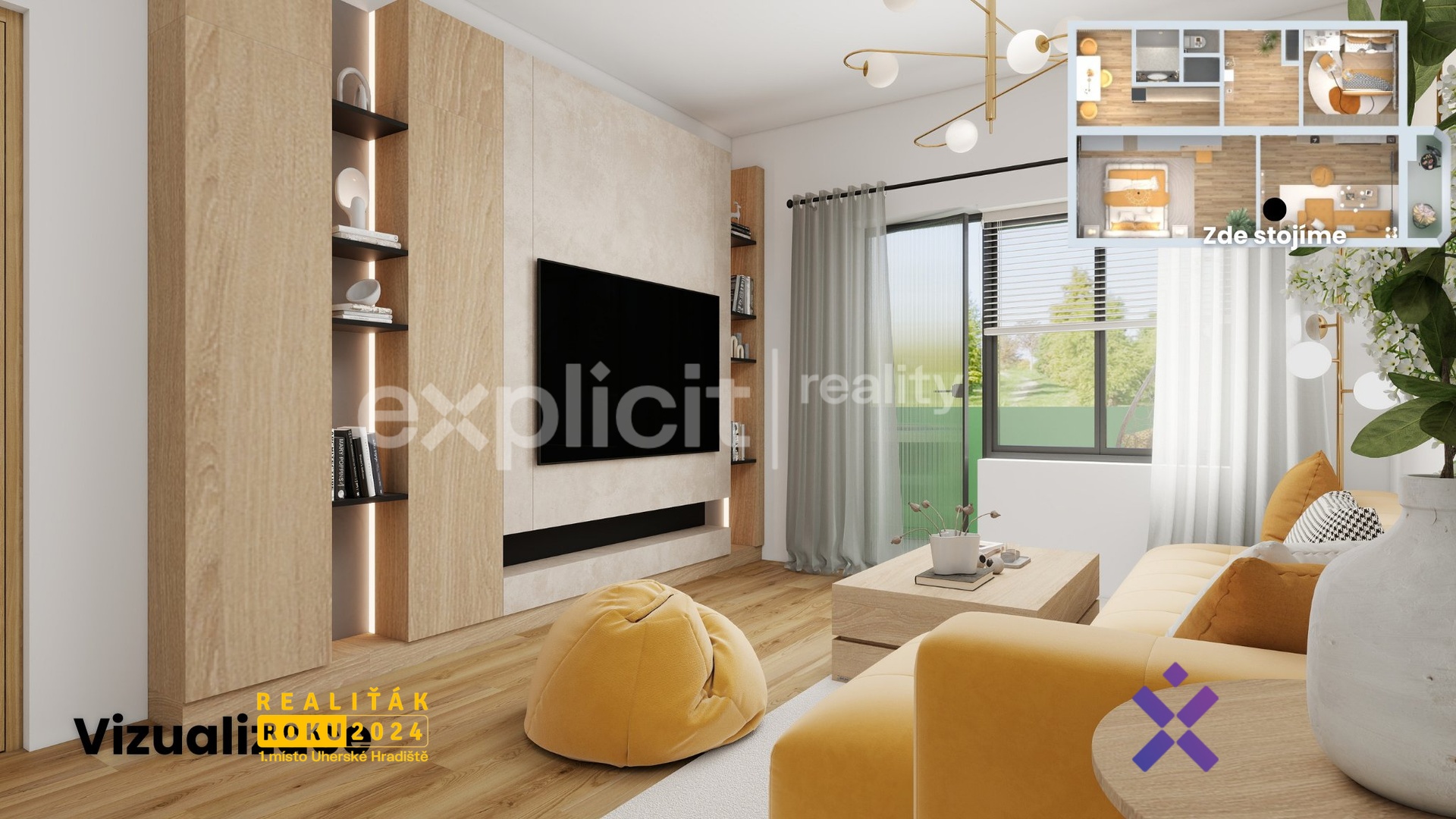 Prodej byt 3+1, 77 m² – Bojkovice, okres Uher