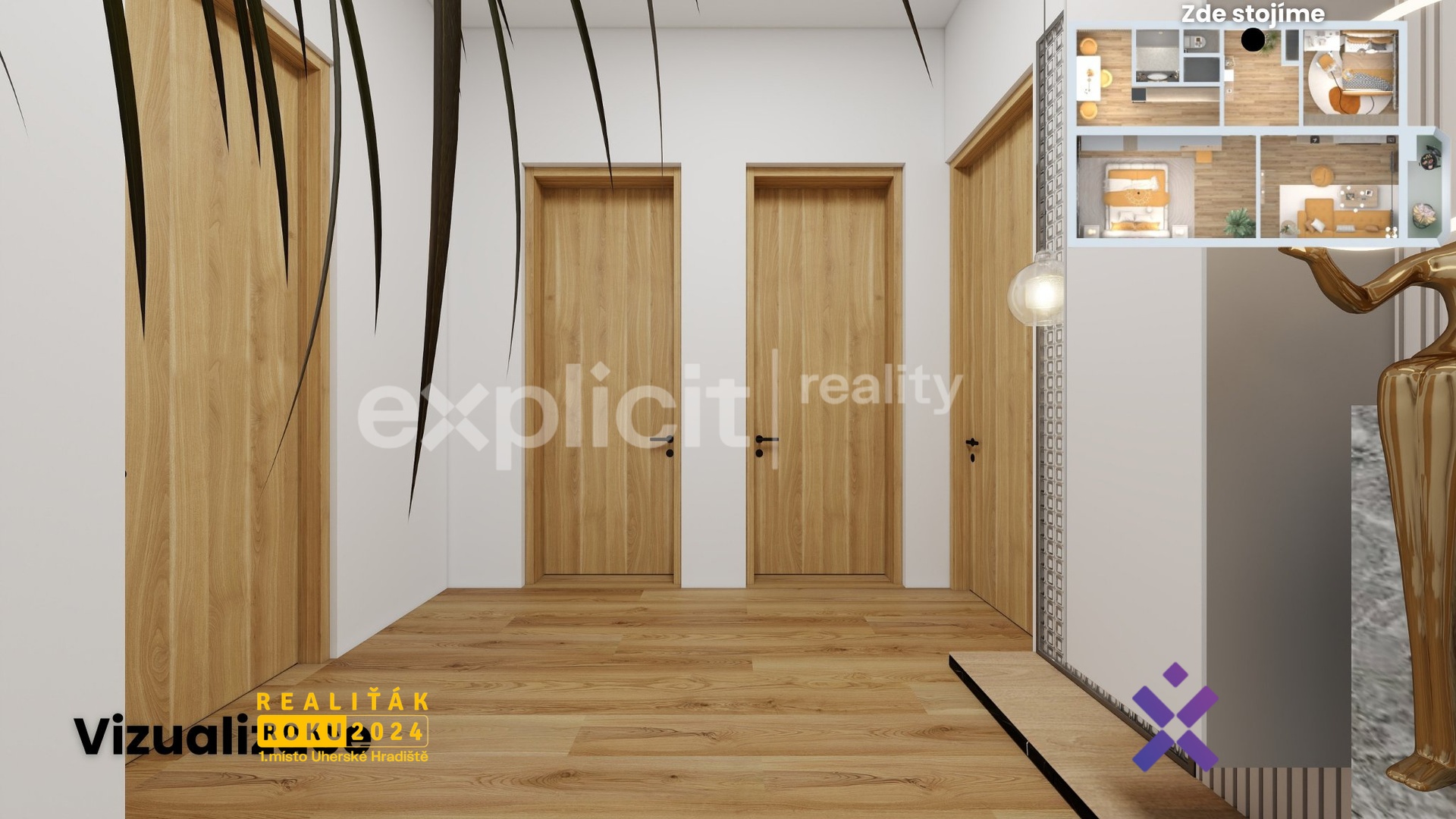 Prodej byt 3+1, 77 m² – Bojkovice, okres Uher
