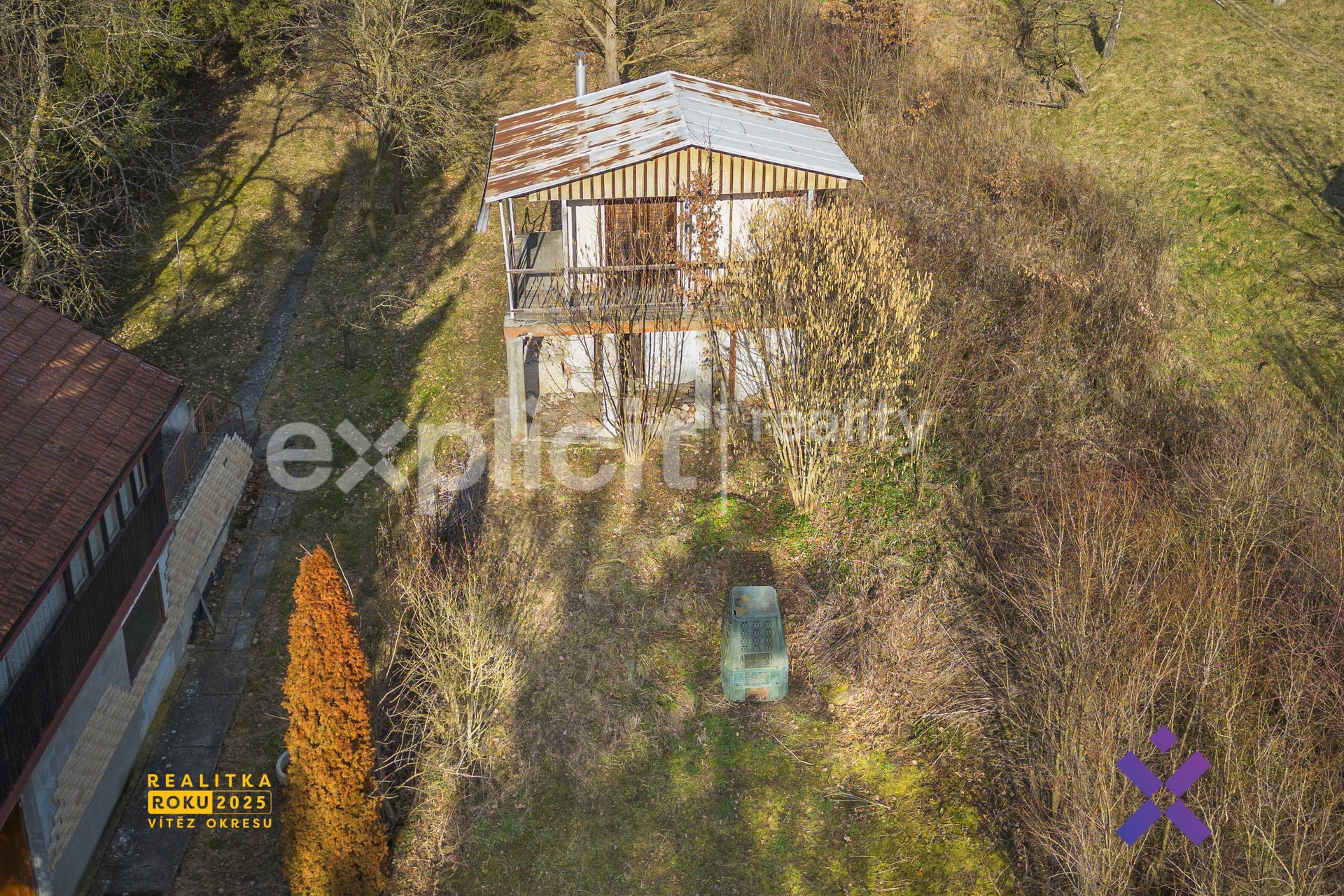 Prodej chaty 26 m&sup2;, pozemek 364 m&sup2;, Hluk