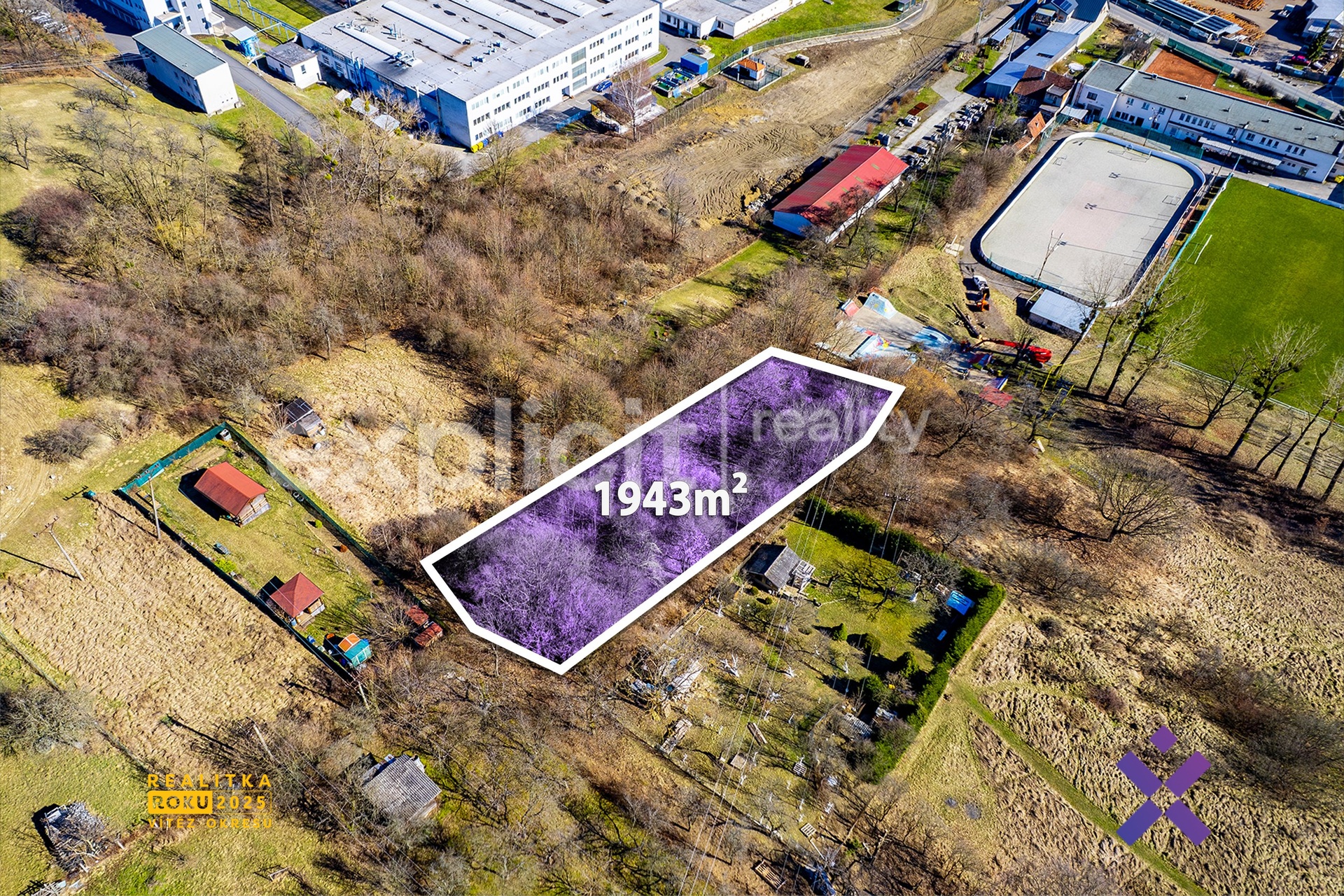 Prodej pozemku 1 943 m&sup2;, Bojkovice
