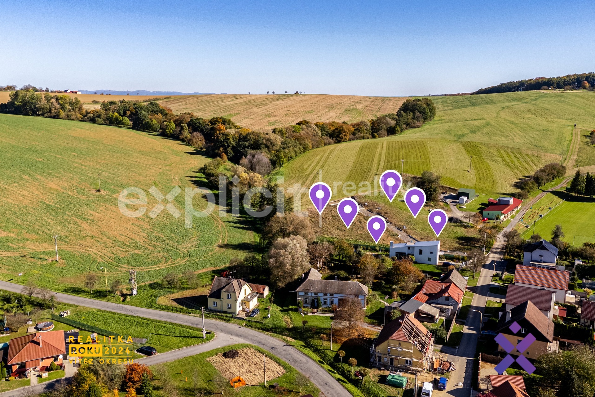 Prodej pozemků Lubná u Kroměříže