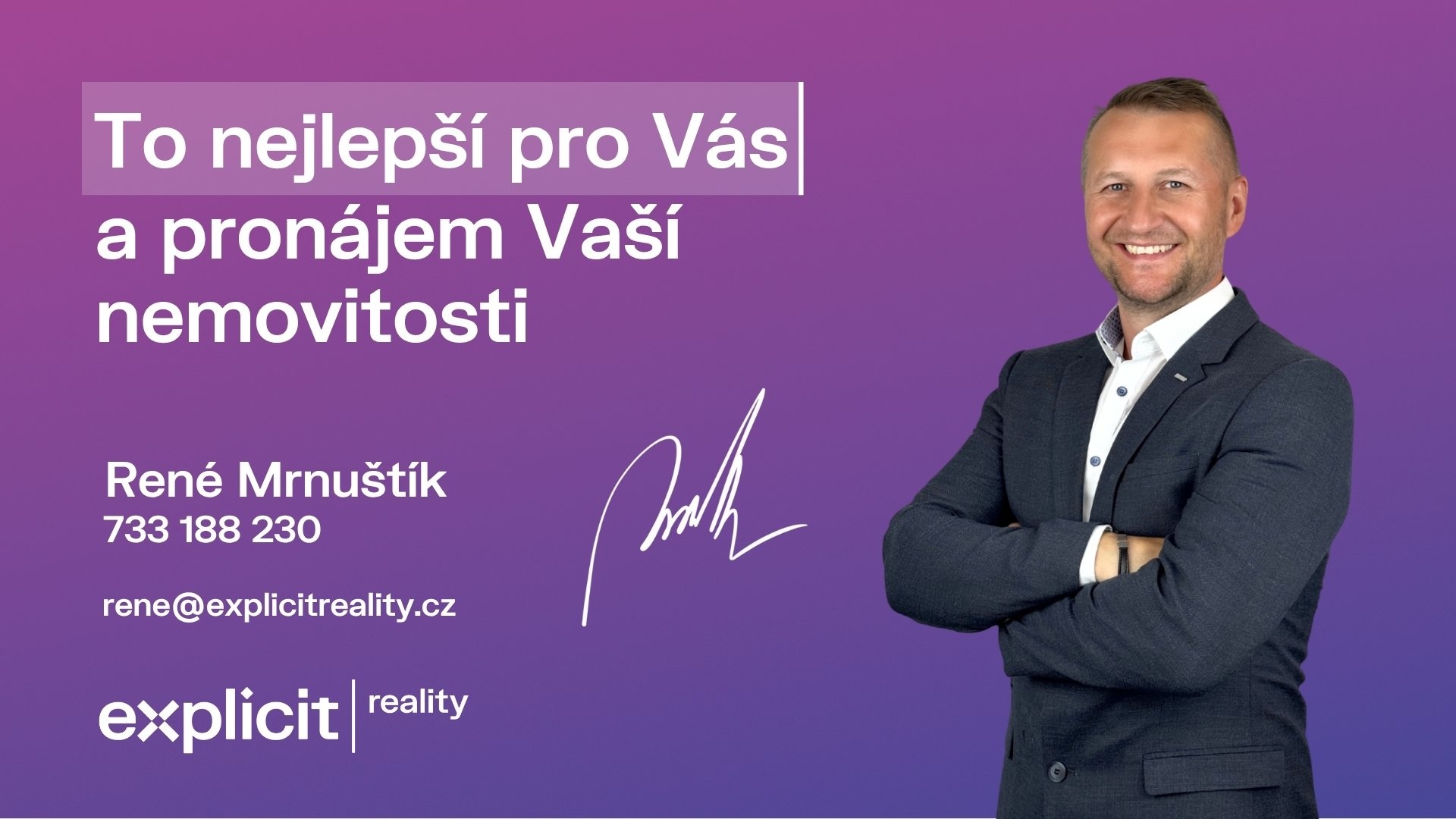 Pronájem nemovitosti vizitka