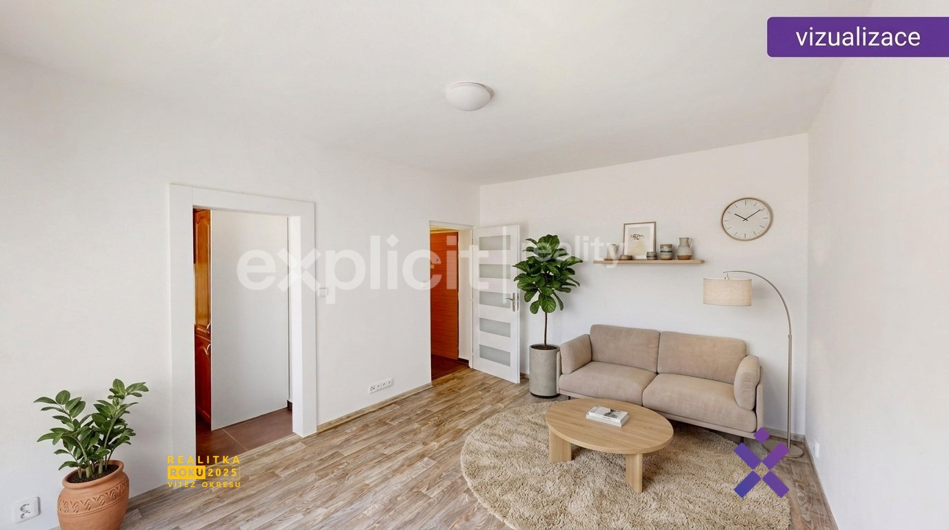 Prodej bytu 2+1 49 m&sup2; - Smetanova, Otrokovice