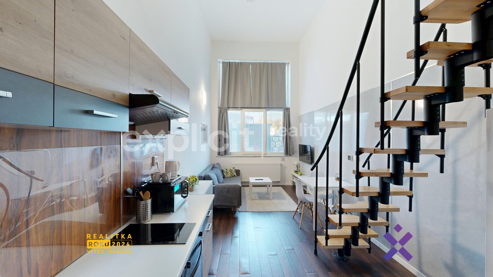 Pronájem ateliéru 1+kk, 45 m² - Zlín (Loft)