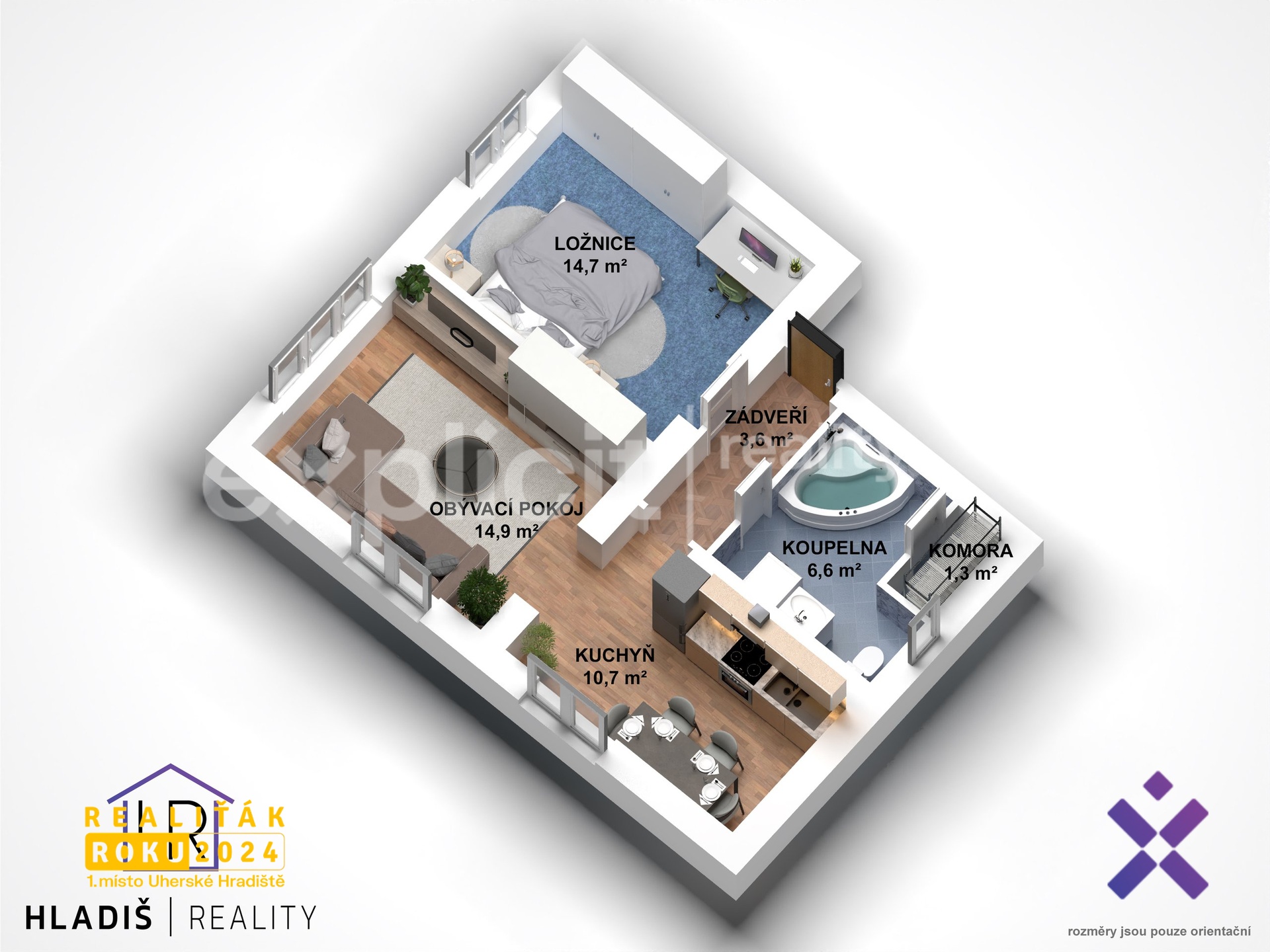 Prodej bytu 2+1 73 m2, Zlin, okres Zlin21