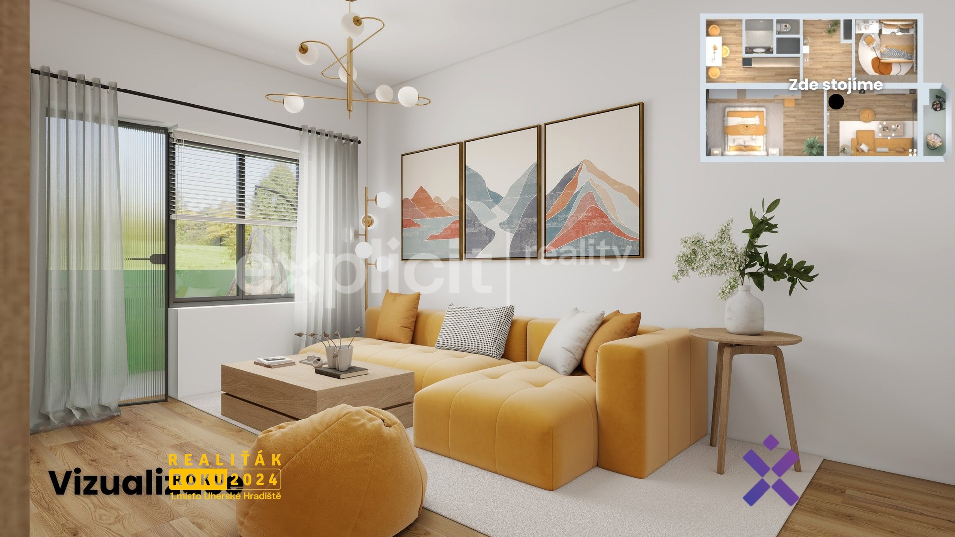 Prodej byt 3+1, 77 m² – Bojkovice, okres Uher