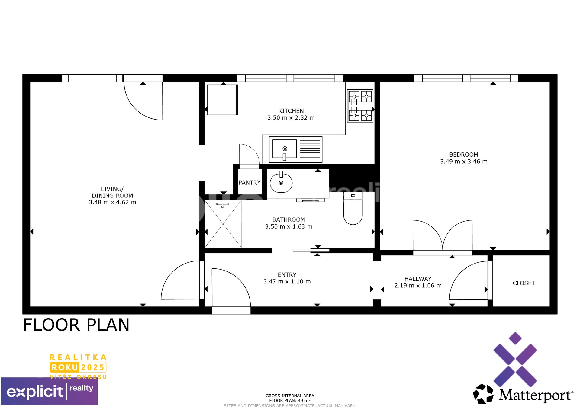 Prodej bytu 2+1 49 m&sup2; - Smetanova, Otrokovice