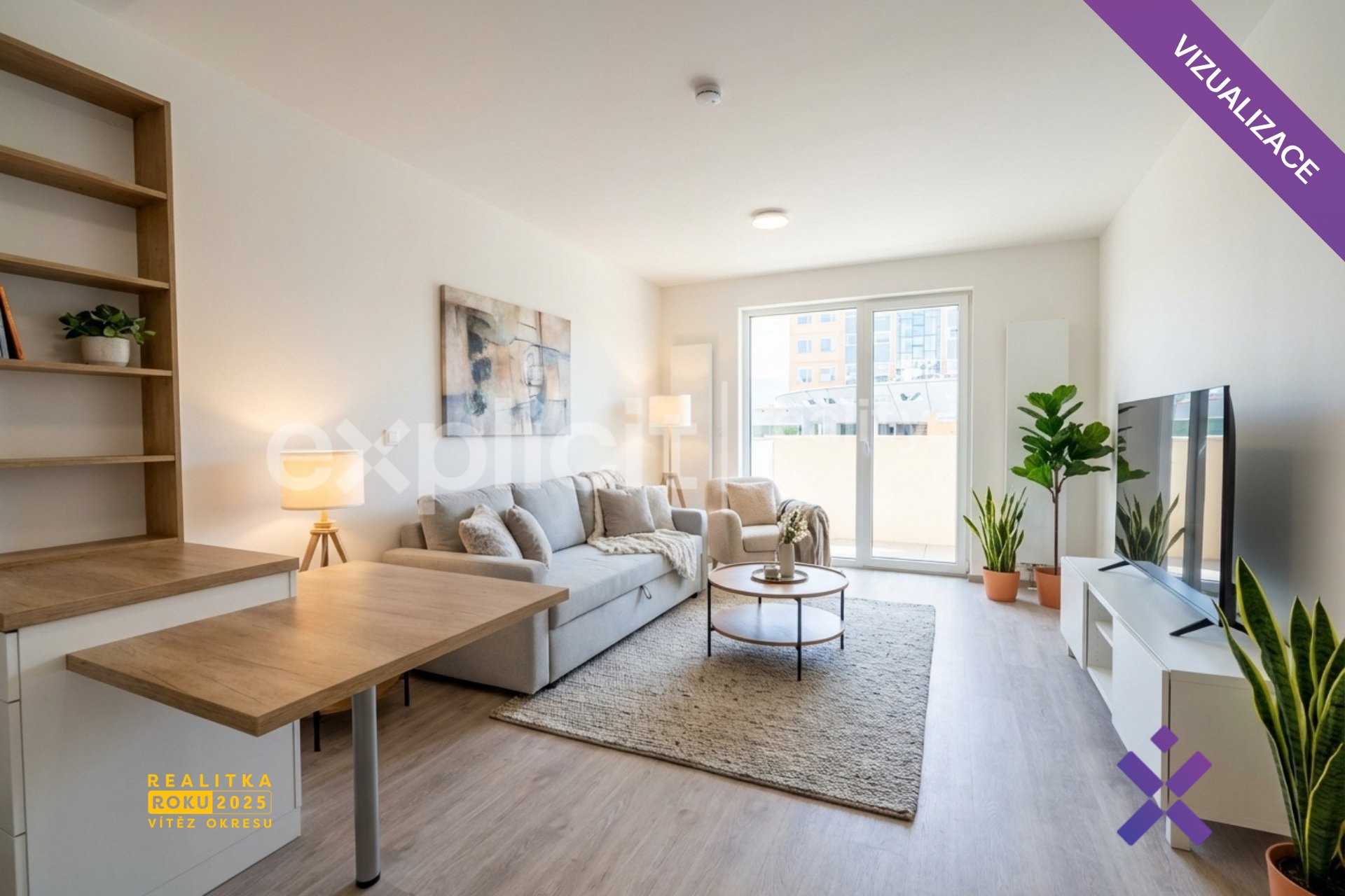 Tomáš Batík, Explicit reality, Pronájem bytu 1+kk, 34 m&sup2;, Nad Stráněmi - Zlín