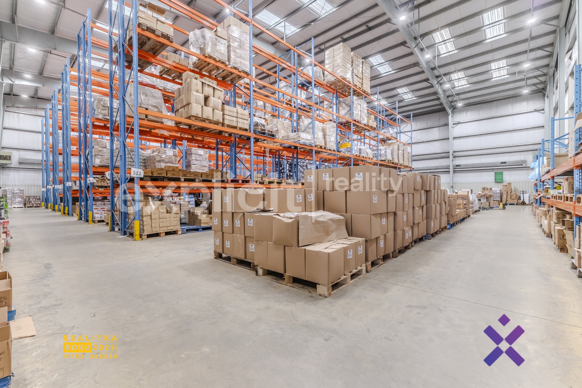 Prodej skladu a haly 3 394 m&sup2;, pozemek 6 552 