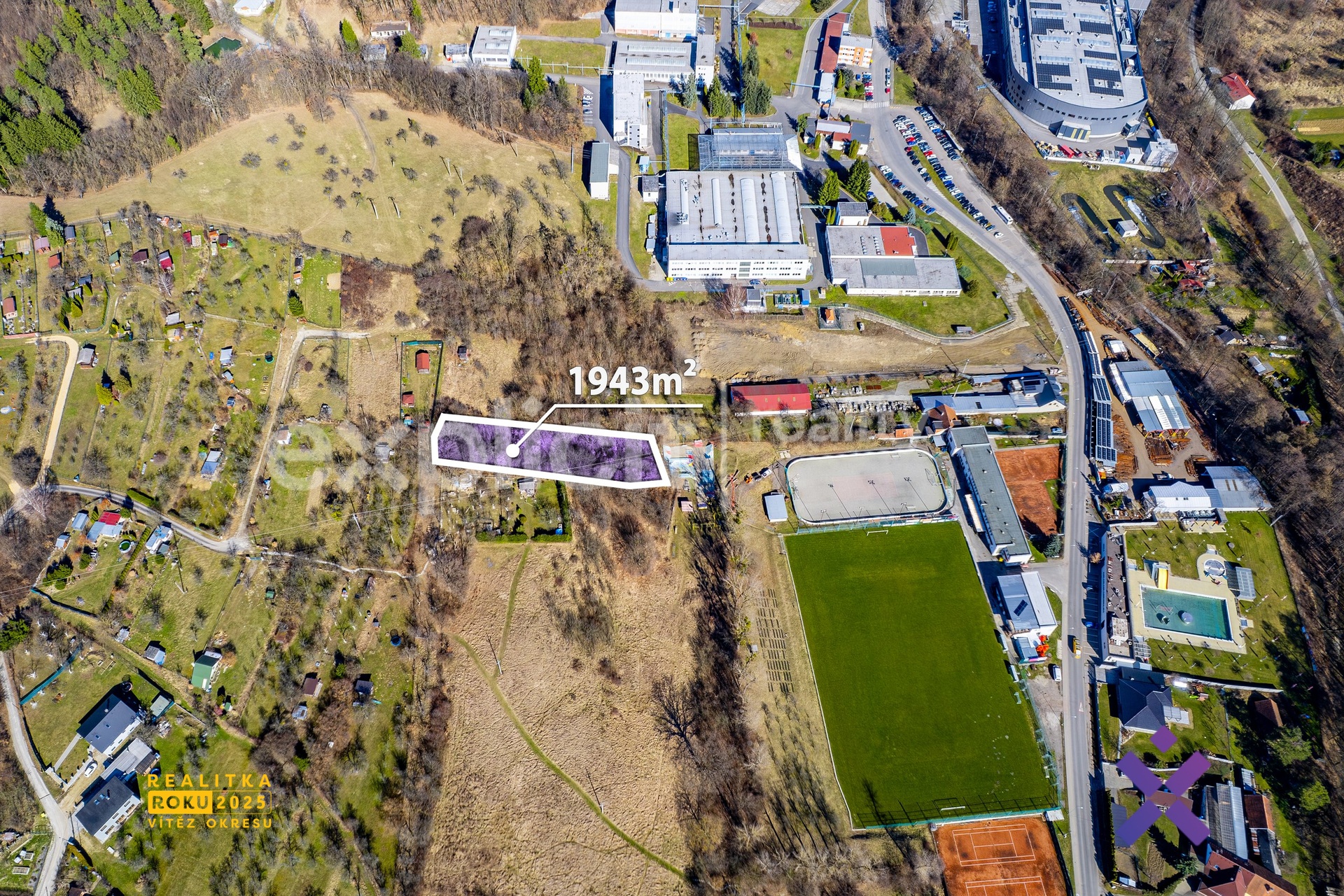 Prodej pozemku 1 943 m&sup2;, Bojkovice