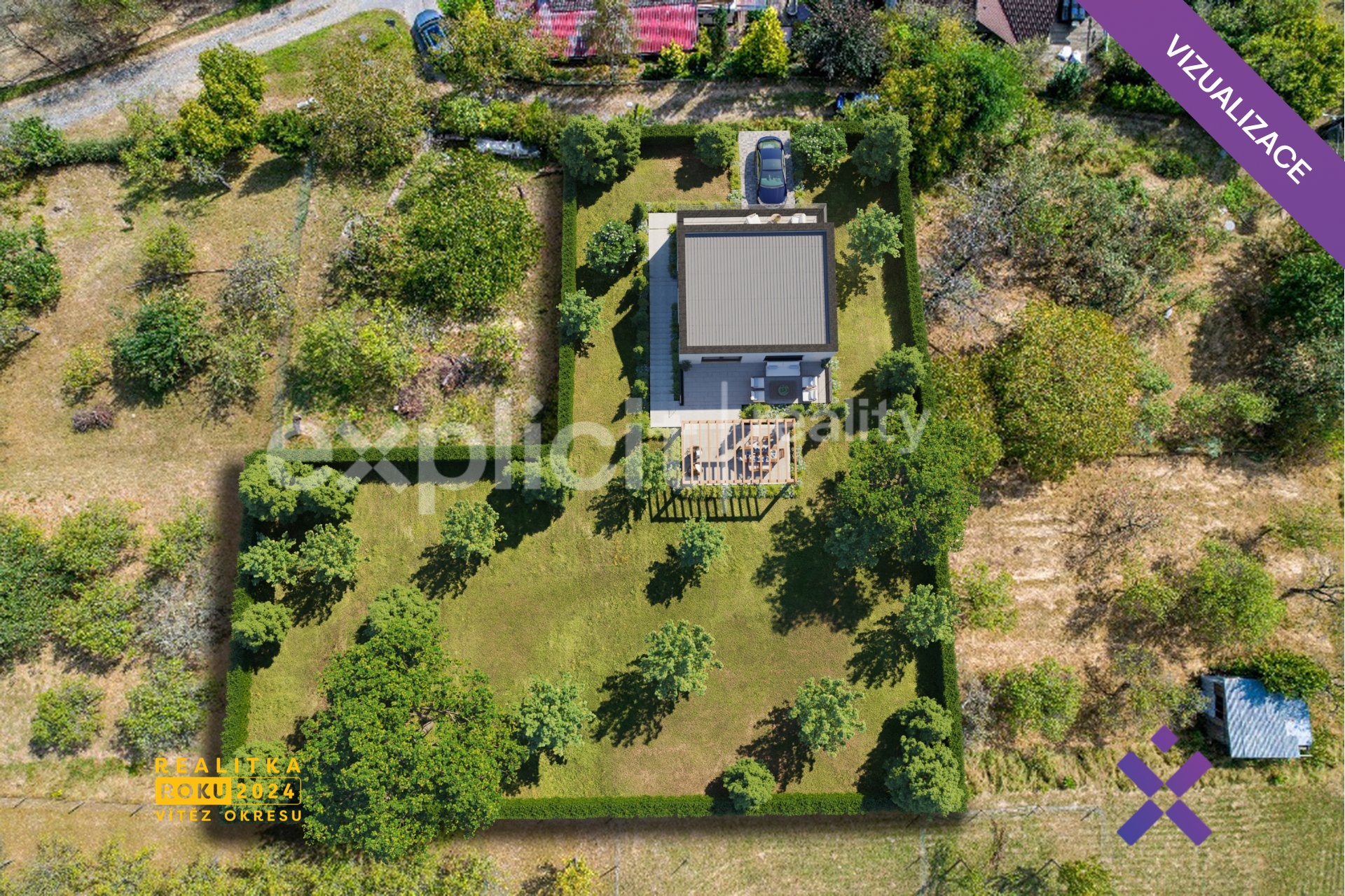 Prodej pozemku, Fryšták - Vítová 1 075 m²