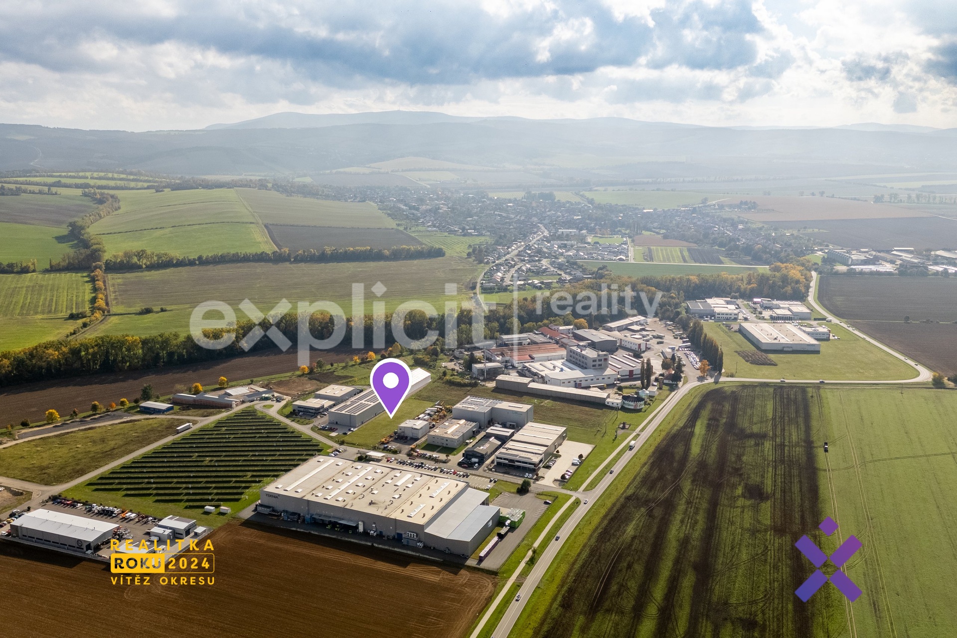 Prodej komerčního pozemku 3 525 m², Nivnice-H