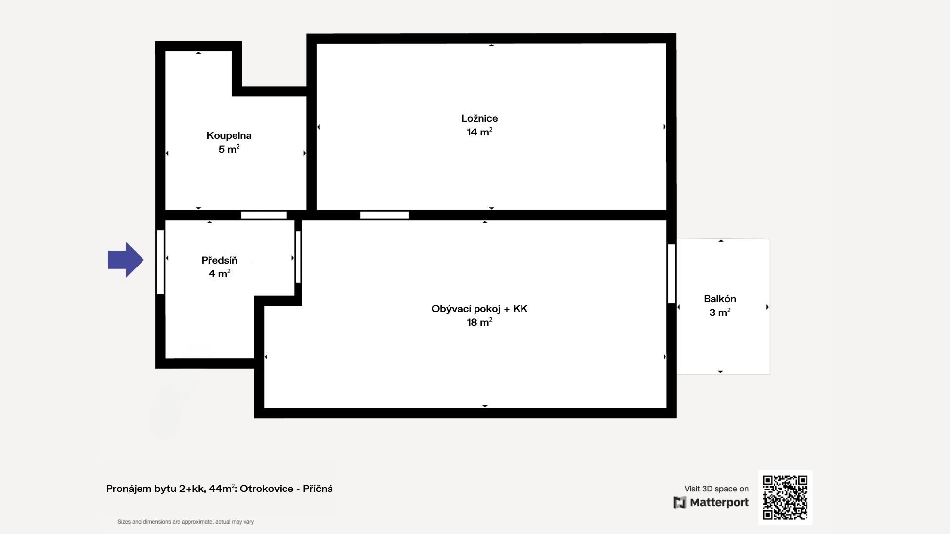 Prona?jem bytu 2+kk Otrokovice - Pr?i?c?na?