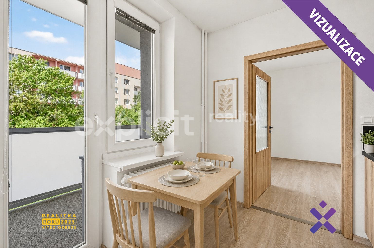 Prodej bytu 2+1 s garáží, 54 m&sup2; - Krapkova, P