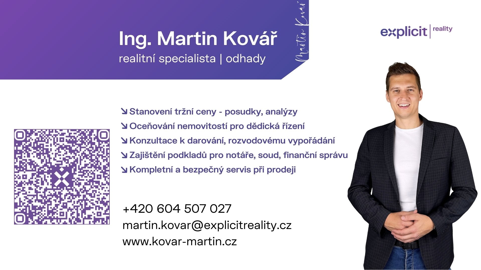 Závěrečná vizitka - martin kovář makléř