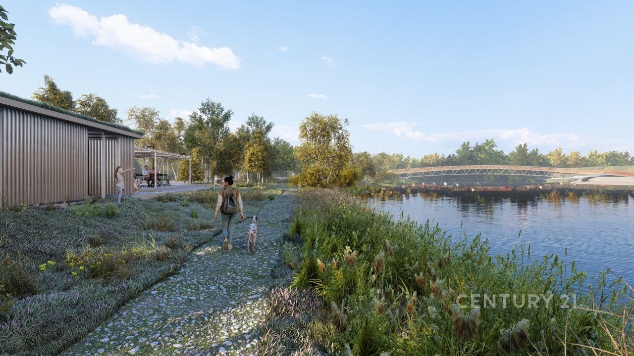 Vizualizace plánovaného parku Soutok – zdroj: IPR 