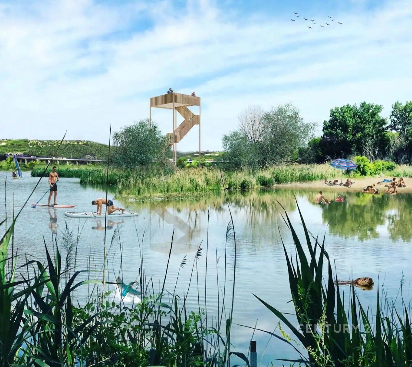 Vizualizace plánovaného parku Soutok – zdroj: IPR 