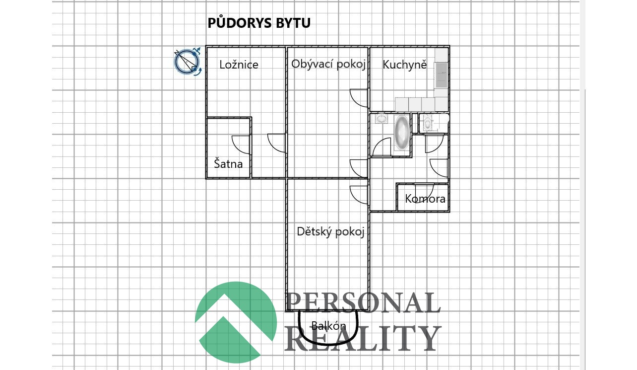 Půdorys bytu