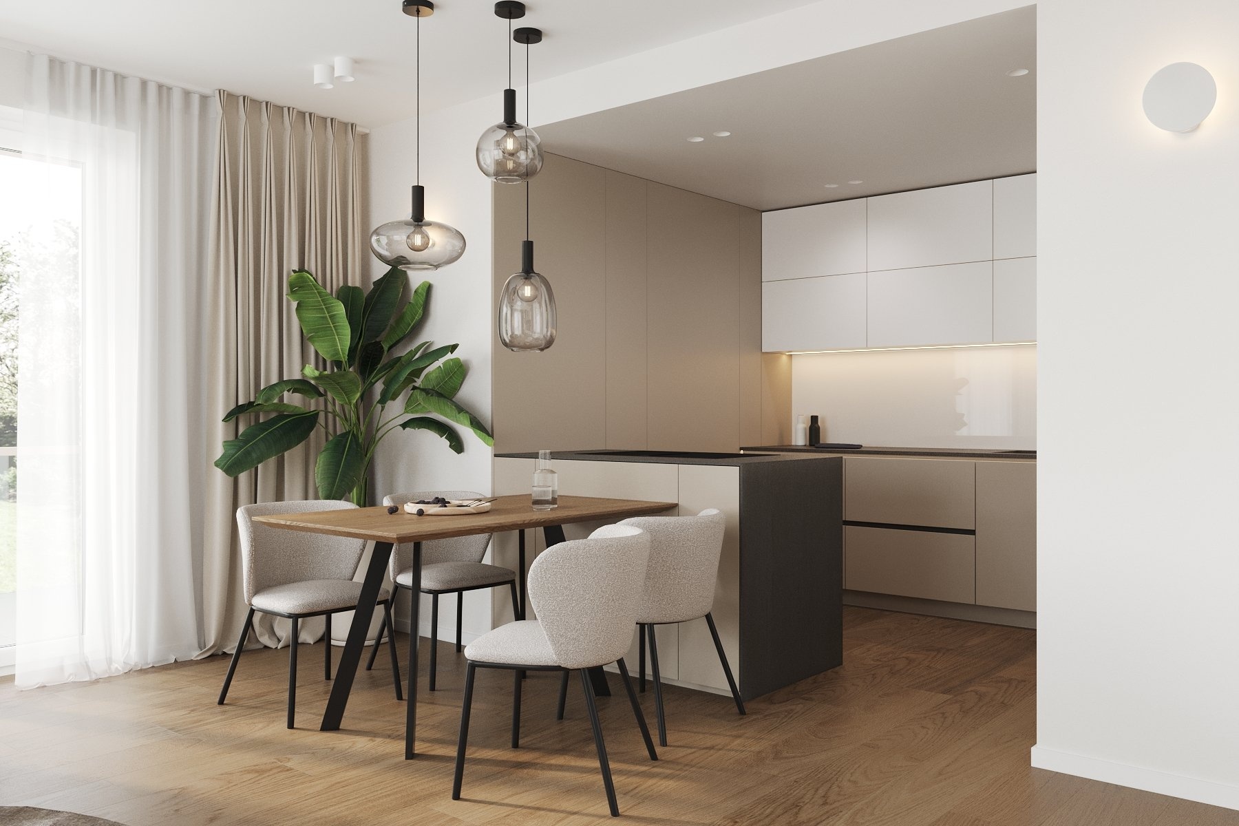 Byt c?.1 Dispozice 3+KK obytny? prostor d) 