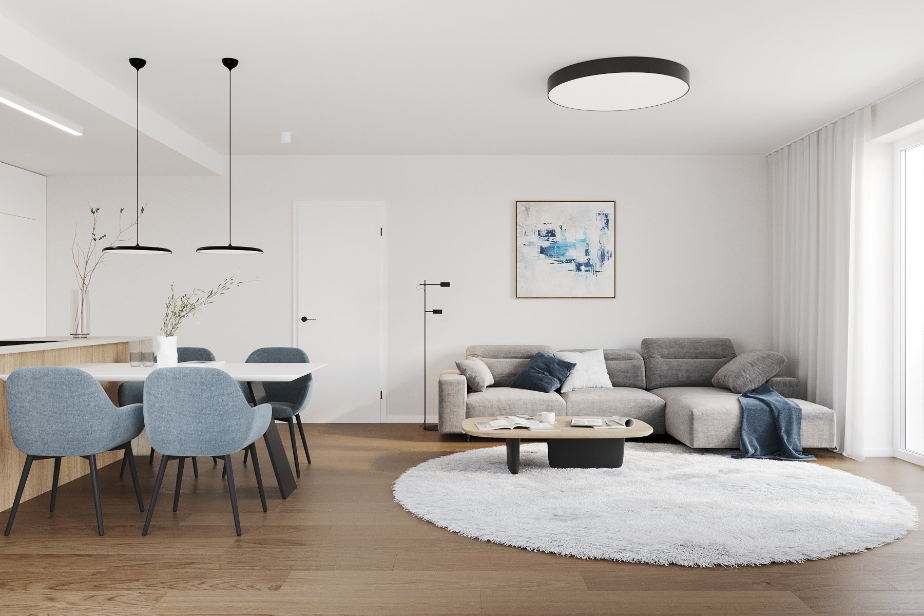 Byt c?.2  Dispozice 2+KK obytny? prostor c) 