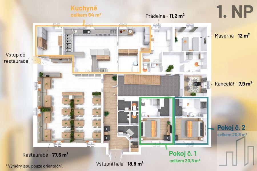Prodej hotelu, penzionu, 1 150 m² Mariánské Lázně (okres Cheb), Hamrníky, třída Vítězství, obrázek 8