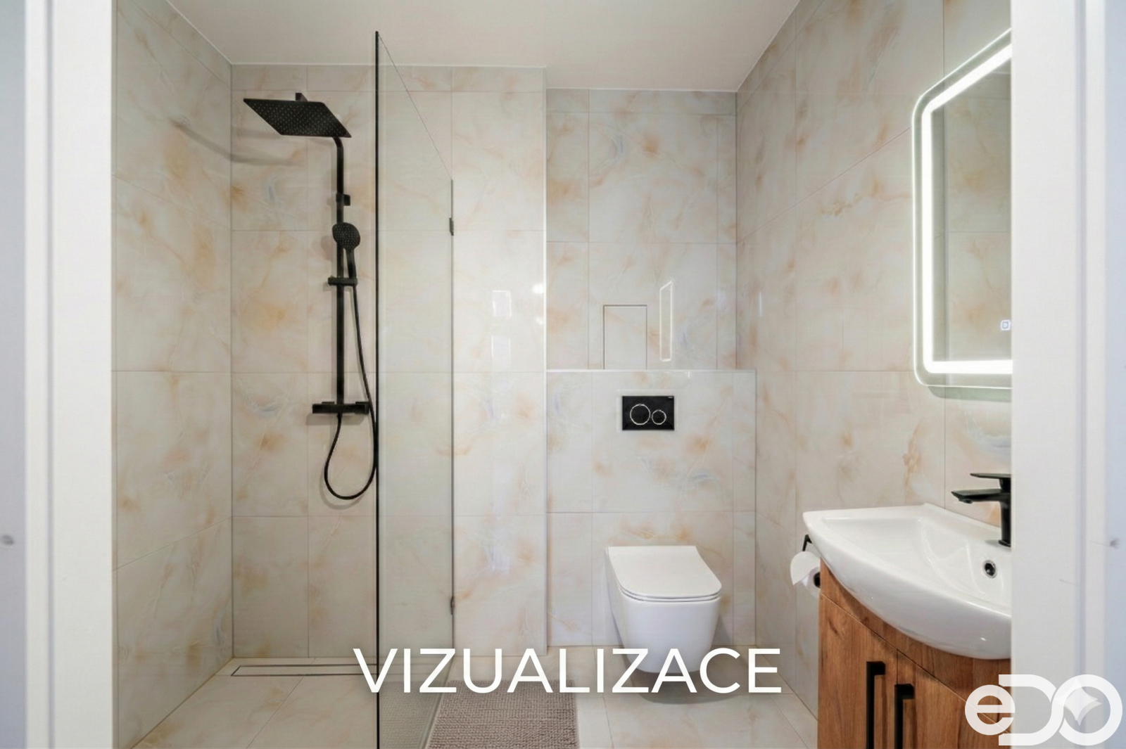 vizualizace koupelny