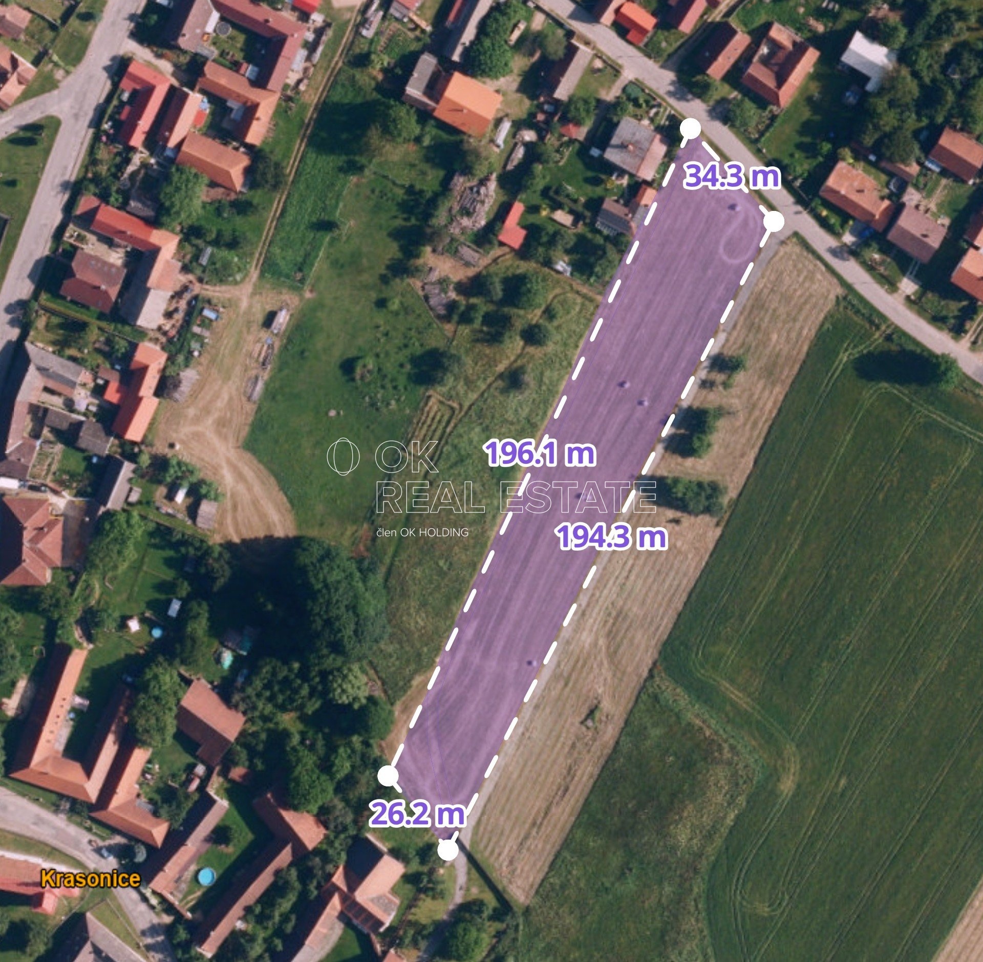 Mapka pozemku