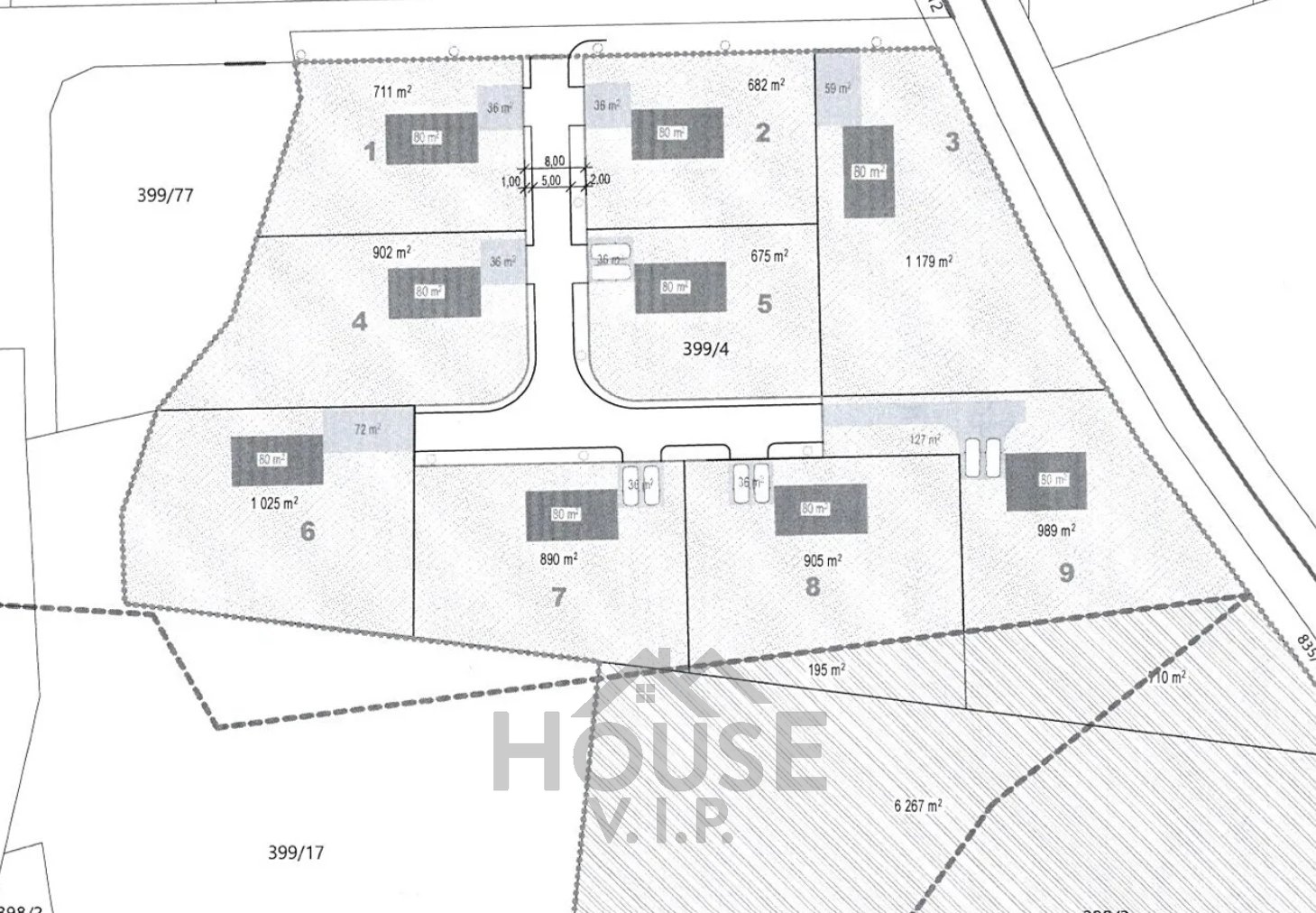 Možné dělení pozemků