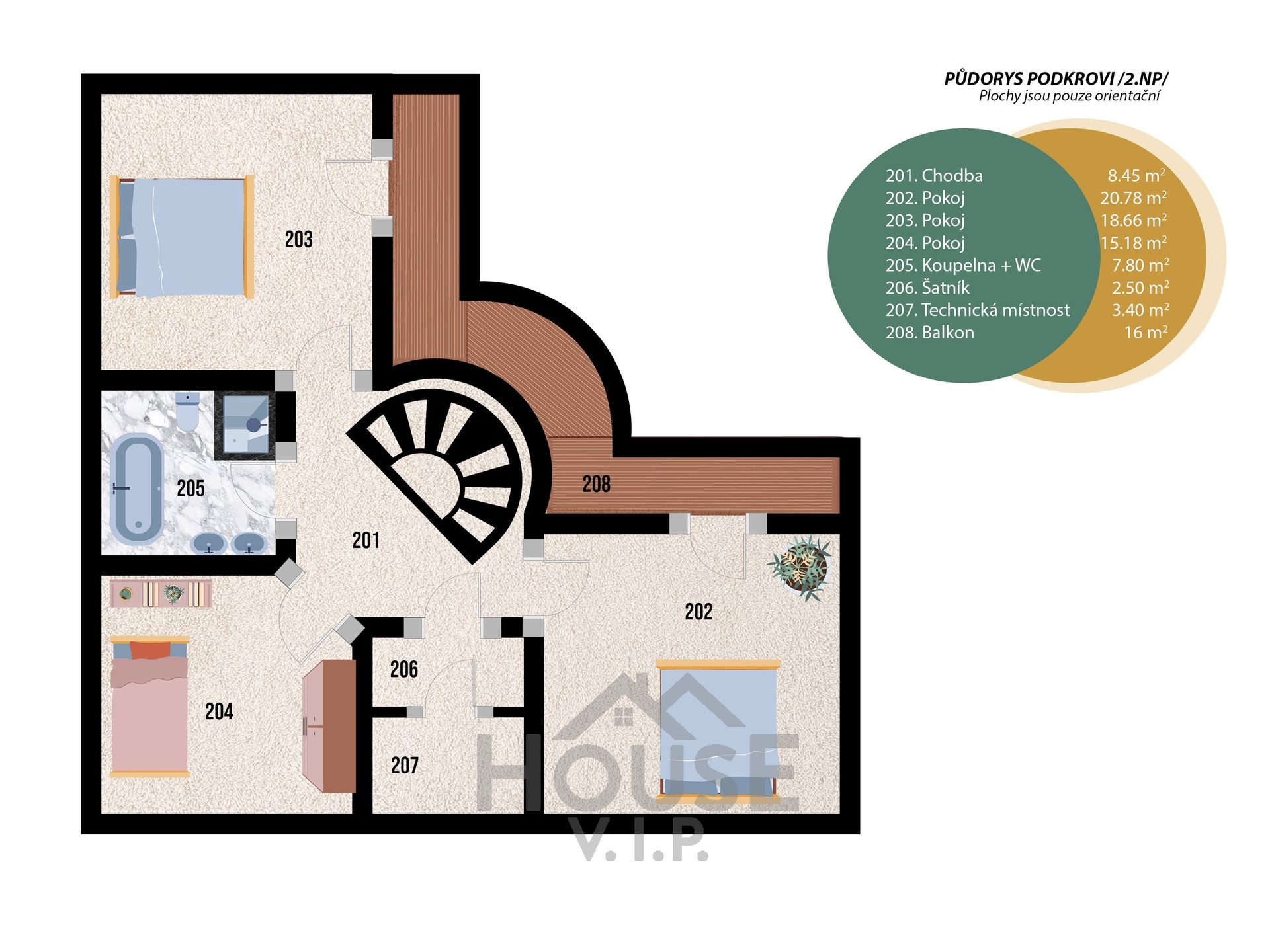 PU?DORYS PODKROVI 2.NP