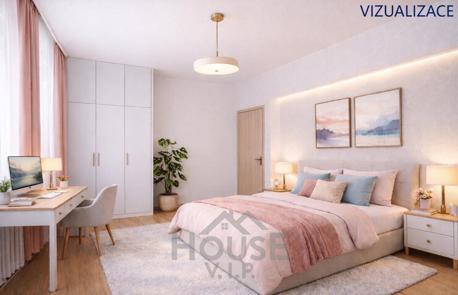 vizualizace - ložnice