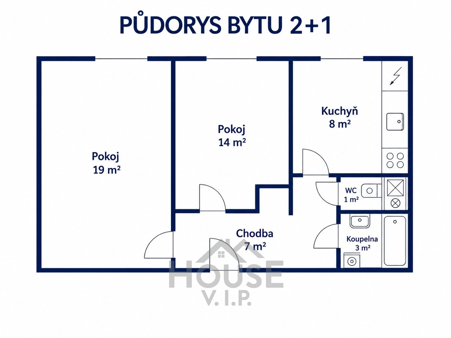 pudorys tupolevova 2+1