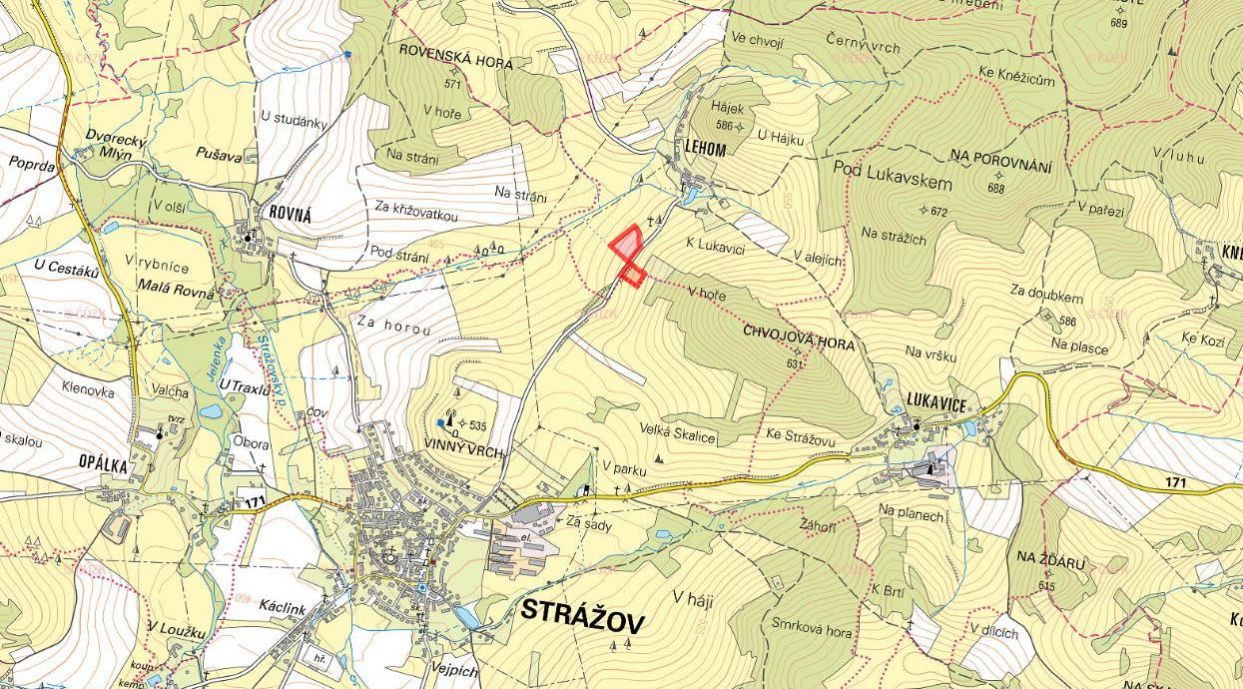 Prodej zemědělské půdy Strážov 584 843 Kč, foto 2