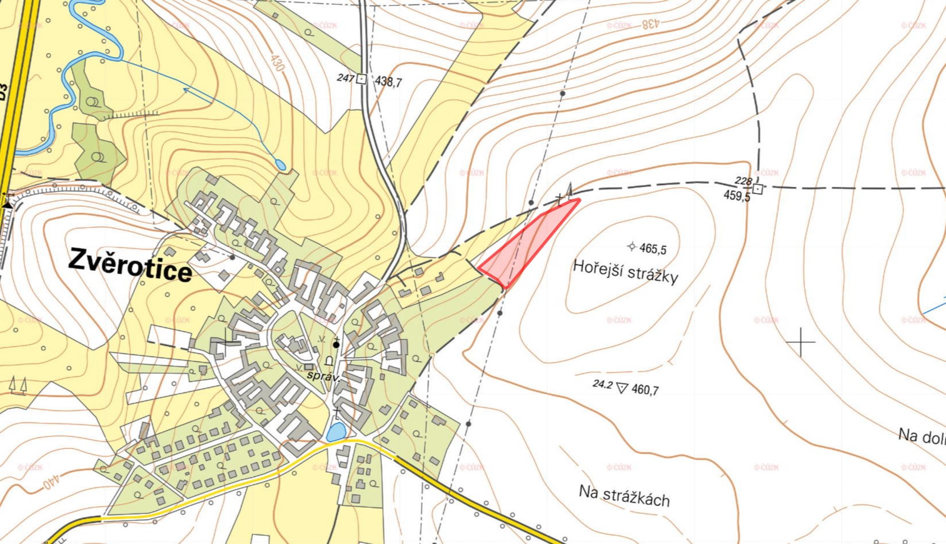 Prodej zemědělské půdy Zvěrotice 395 000 Kč, foto 2