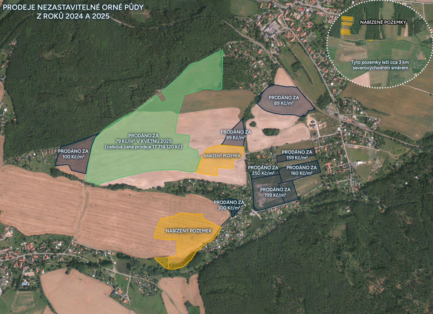 Prodej zemědělské půdy Čisovice 10 309 065 Kč, foto 4