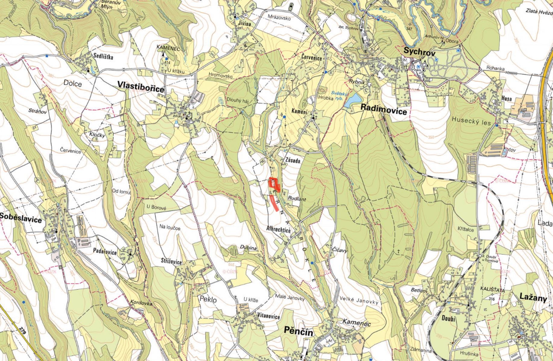 Prodej louky Pěnčín 457 974 Kč, foto 2