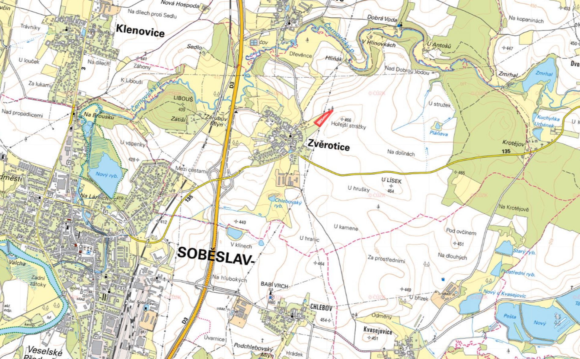 Prodej zemědělské půdy Zvěrotice 395 000 Kč, foto 3